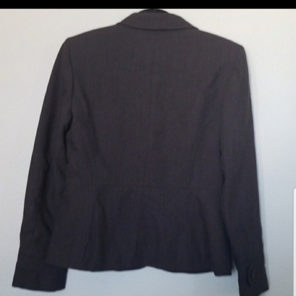 Loft Office Career Basic Neutral Gray Wool Blend … - image 5